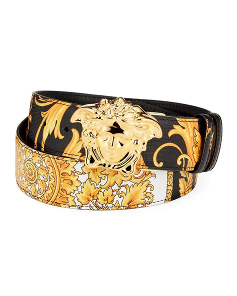 versace leather belts